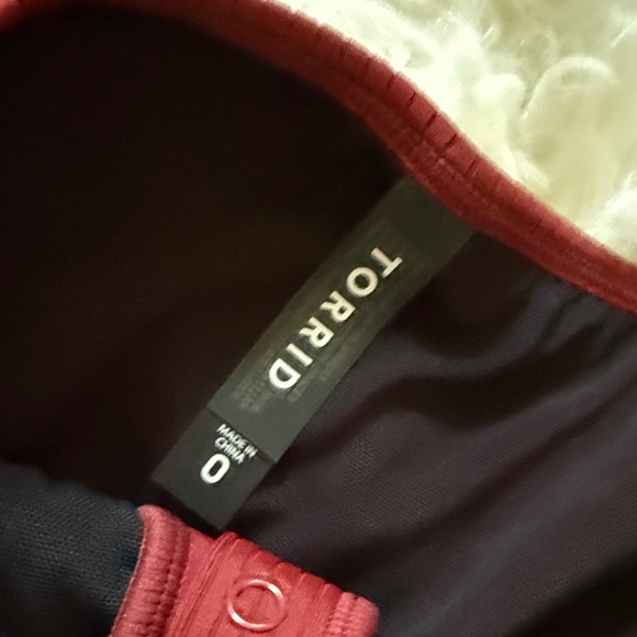 Torrid Red and Black Bodysuit - Picture 4 of 6